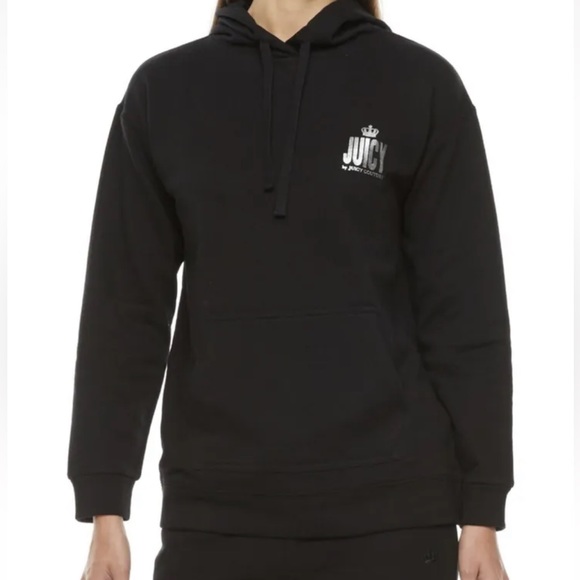 Juicy Couture Black/White Hoodie & Sweatpants Set, Large, New W Tags!! - Picture 2 of 7